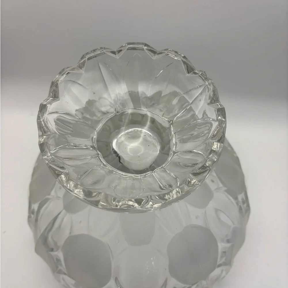 Vintage Crystal Elegant Clear Glass Decorative Bowl - Picture 5 of 8